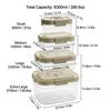 Plastic Stackable Preservation Box With Handle Refrigerator Egg Fresh-keeping Box Stackable Fruit Vegetable Storage Container