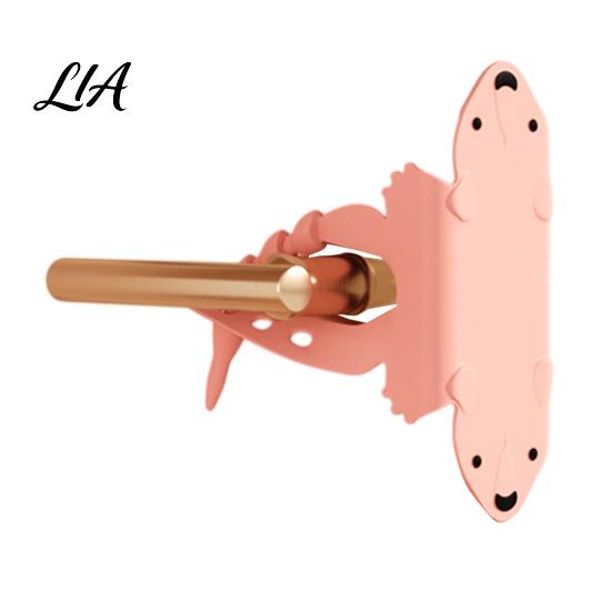 Cute Cartoon Door Protector Silicone Silencer Lock Sleeve, 5-Position Adjustable Latch Cover Buffer, Wall for Handle Bear Cushion Noise Reduction,