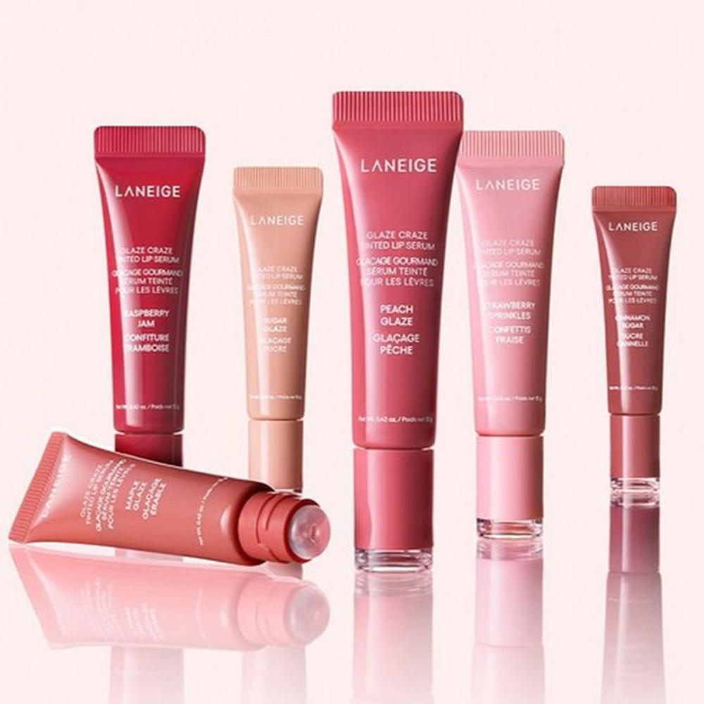 Laneige Glaze Craze Tinted Lip Serum 12g - Sugar Glaze - Hydrating Glossy Lip Care, Korean