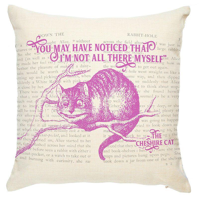 Elegant Alice In Wonderland Cushion Mad Hatter Pillow Perfect For Christmas Gift And Home Decoration
