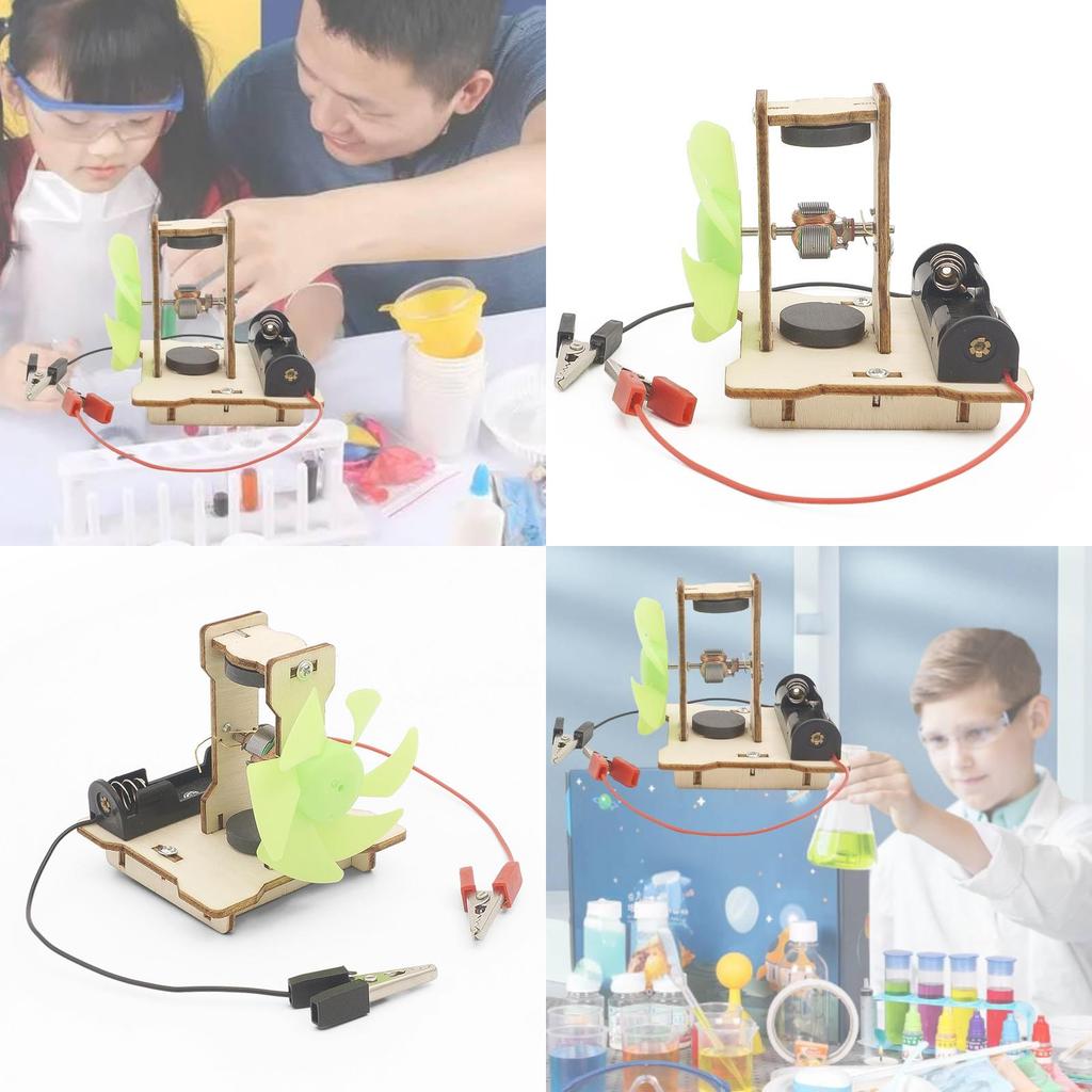 Educational Diy Electric Motor Wooden Kit For Elementary And Middle School Students Stem Science Experiments