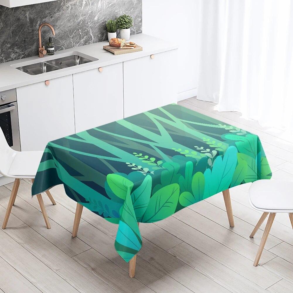 Cartoon Minimalist Starry Sky Tablecloth Waterproof and Oil-proof Rectangular  Restaurant Table Kitchen Decoration