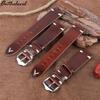 Men's Clearance Sale Cowhide Watch Strap - 22mm Crazy Horse Leather Cracked Pattern Wristband