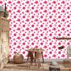 Wallpaper Flowers White, Powder Pink and Coral for Living Room and Bedroom 50x1000