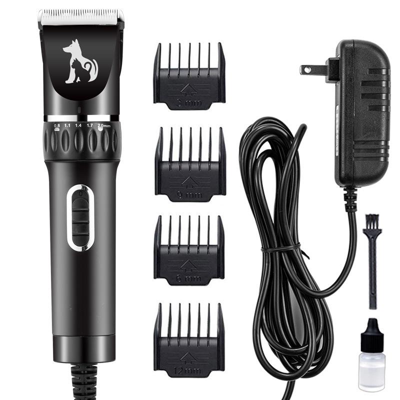 High-Power Dog Electric Clippers - Corded Pet Hair Trimmer English Manual