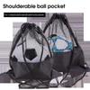 Drawstring Volleyball Storage Bags Basketball Storage Bag Half Mesh Bag Football Storage Bags