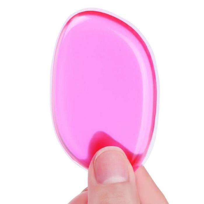 Hicollie® 2pcs 6# Silicone Gel Éponge Maquillage Crème Puff Fondation Houppe Poudre Cosmétique