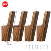 Wooden Coat Hook Wall Hooks, Heavy-duty Walnut Wood Hook, Decorative Key Holder Coat Rack Wall-mounted Hook Clothes Hanger