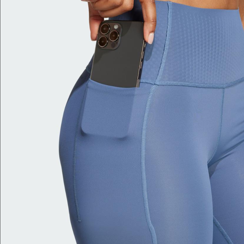 Adidas Optime Power Soft And Comfortable Versatile Sports Shorts Women Shorts Ink-Blue JN3230