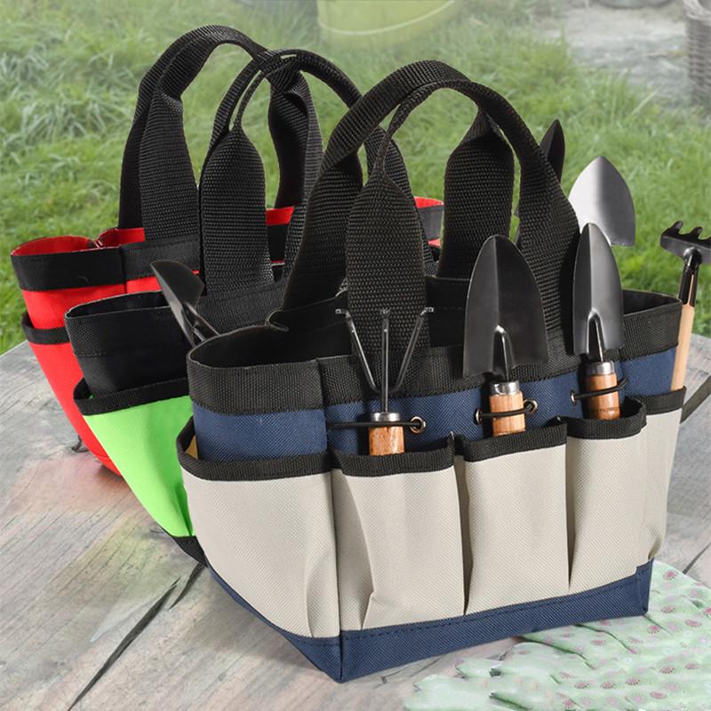 Large Capacity Storage Bag Waterproof Gardening Bags Outdoor Garden Tool Kit Organizer Multi Pocket Hardware Tool Hand Bags