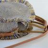 Straw rattan bags handmade fabric totes shoulder crossbody bags large summer beach bag