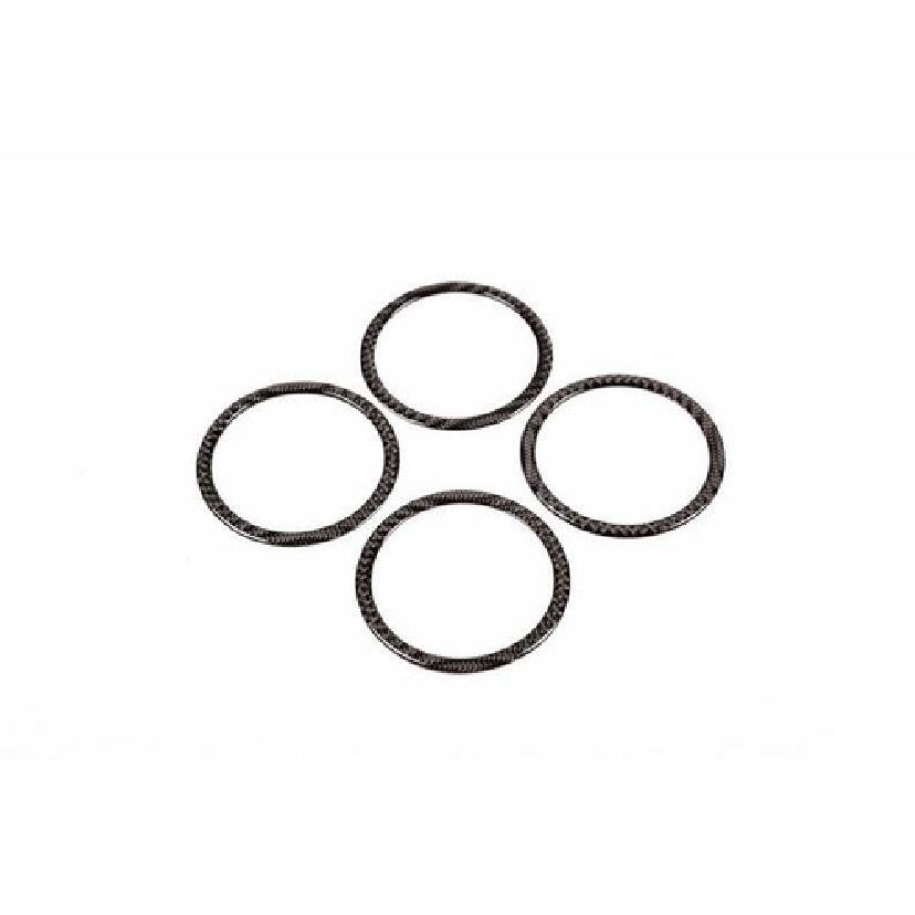 For BMW 3 4 Series GT 2013- Real Carbon Fiber Inner Door Speaker Frame Trim