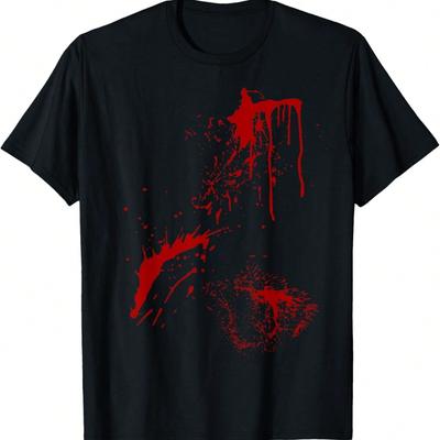 Blood Splatter Halloween Fake Bloody Spatter Zombie Victim T-Shirt