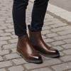 Chelsea Boots Herren 2026 Bequeme Marke Mode Lederstiefel