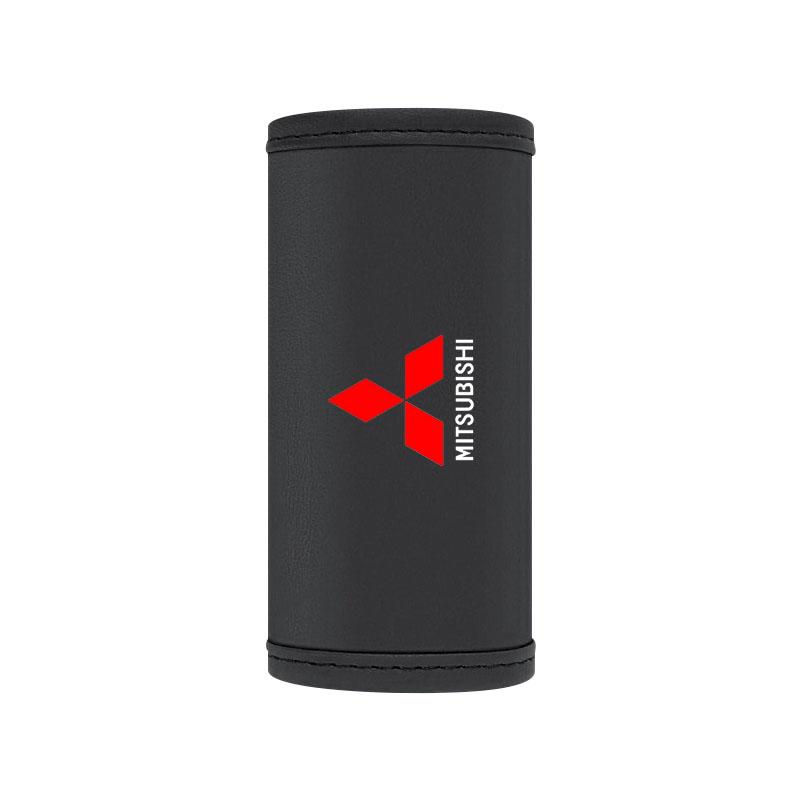 Skórzana Pokrywa Podłokietnika z Logo Samochodu Pokrowce Ochronne na Uchwyt Dachowy Dla Mitsubishi Asx Lancer Outlander Pajero Ralliart Akcesoria Stylizacja Samochodu