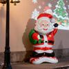 1/2pcs 47 Inch Standing Santa Claus Aluminum Foil Balloons, Suitable for Decoration and Christmas Themed Events