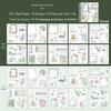 Ketchup Girl Sticker Book: Blooming Season Series with Double Material Die-Cut Journal and Sticky Notes, 4 Styles