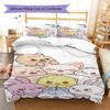 Literie à motif SKZ, Ensemble couette Housse de couette Taie d'oreiller Cadeau d'anniversaire pour la maison (1 housse de couette + 2 taies d'oreiller, sans garniture.)