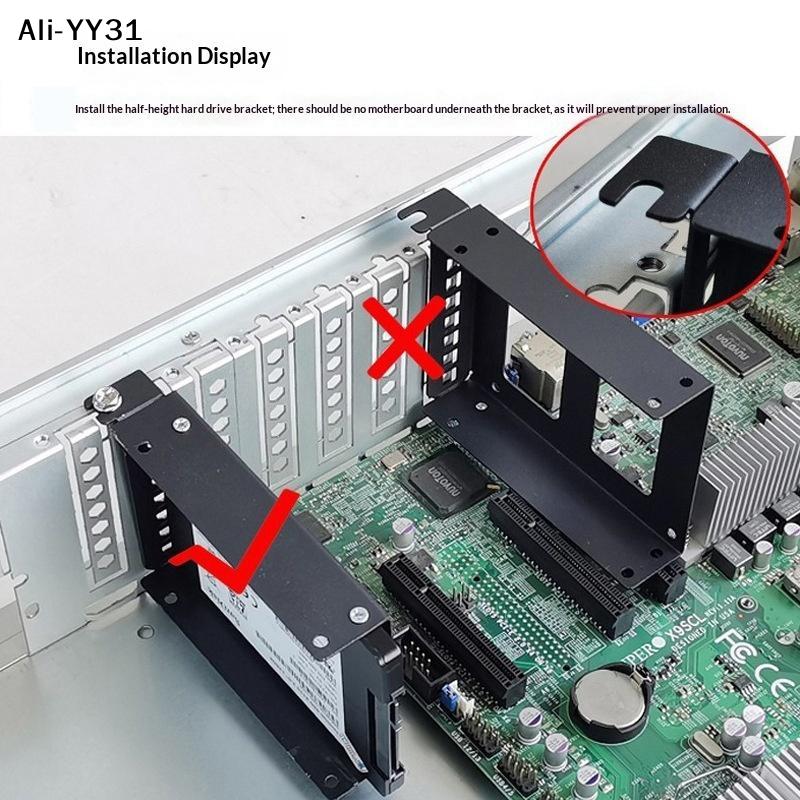 Desktop-Computergehäuse SSD HDD Universelle Festplattenschächte PCI-Steckplatz-Erweiterungsrahmen Geeignet für 2,5-Zoll/3,5-Zoll-Festplatten