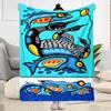 Fish Blanket Soft & Cozy Suitable for Seaside Office Couch for All Seasons Playful Design Ideal Gift for Friends Family Couples Picnic