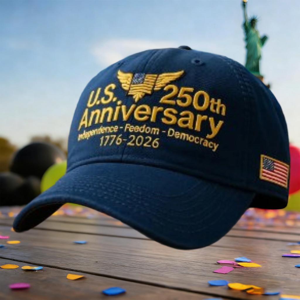 America's 250th Anniversary Embroidered Hat | Stylish & Versatile