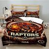 Raptors Basketball Logo Bedding Set 3pcs, High Quality Bedding Set Including 1pc Duvet Cover And 2pcs Pillowcases for Bedroom, Dormitory Gift