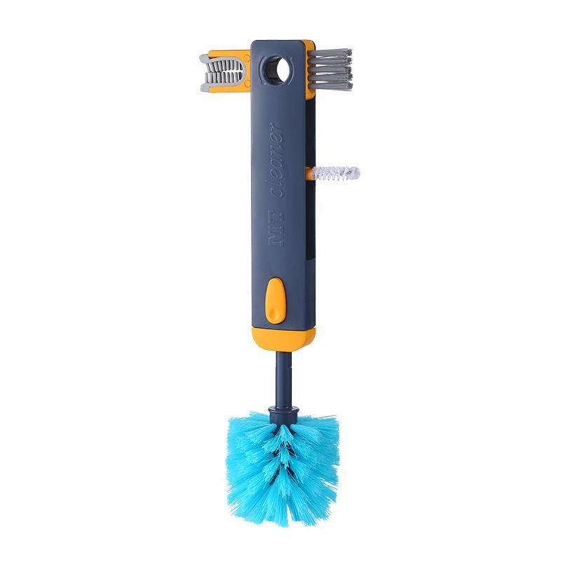 Creative Cup Brush, Extendable Pole, Cup Washing And Cleaning Brush One Size синий