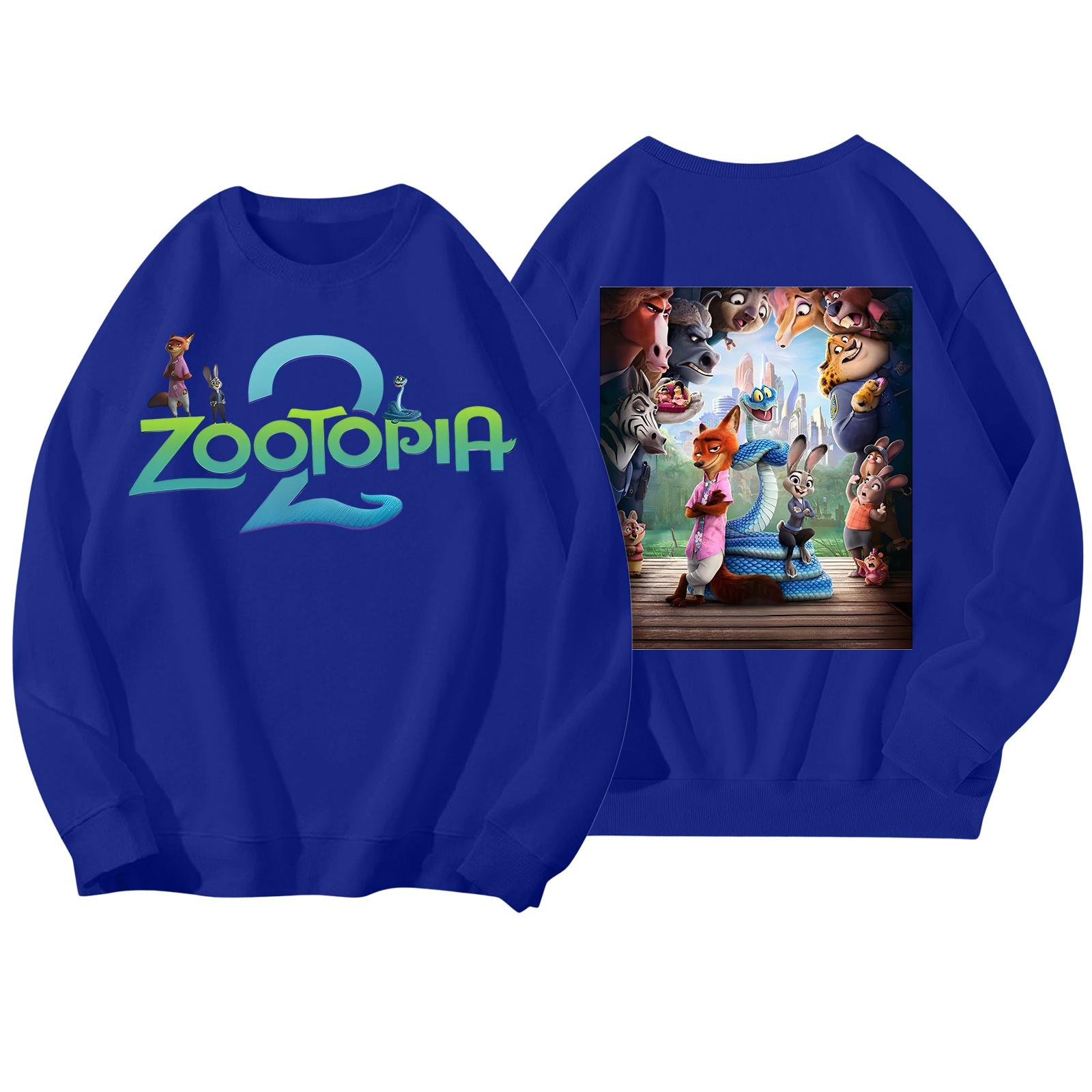 

Женская модная повседневная толстовка с длинным рукавом и круглым вырезом с принтом XXXL синий