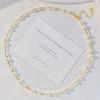 High Gloss High Quality Artificial Crystal Pearl Necklace Clavicle Chain