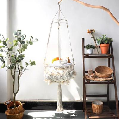 Handmade Bohemian Woven Cat Hammock Bed