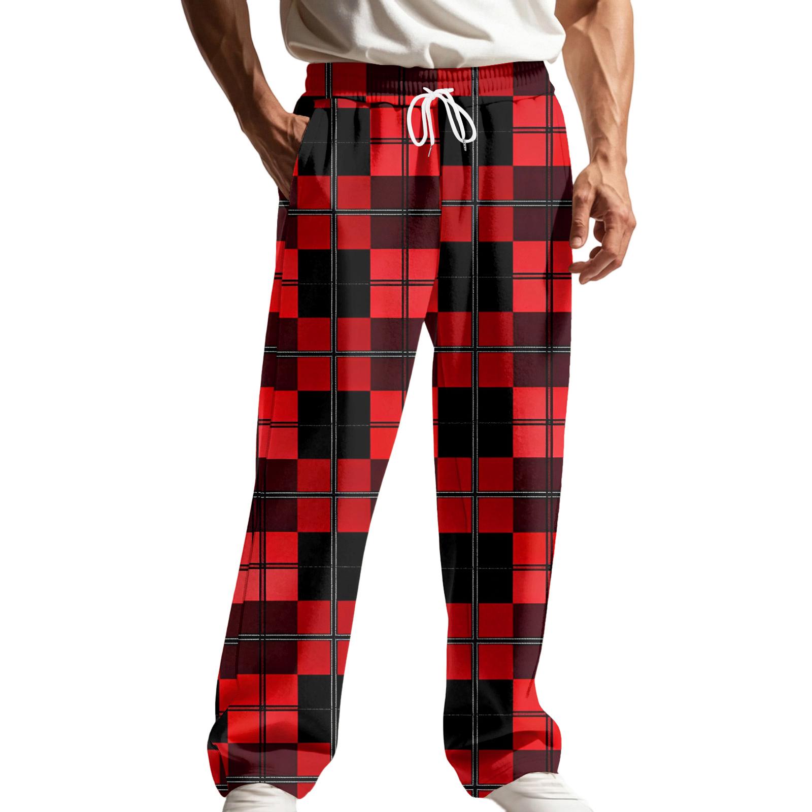 

Men s Sports Leisure Straight Cylinder Hoodie Trousers L винний