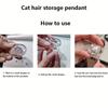 1PC Keychains Cute Pet Souvenirs Gifts For Pet Lovers Widgets DIY Bag Pendants Pet Lovers Pet Hair Storage Funny Pet Hair
