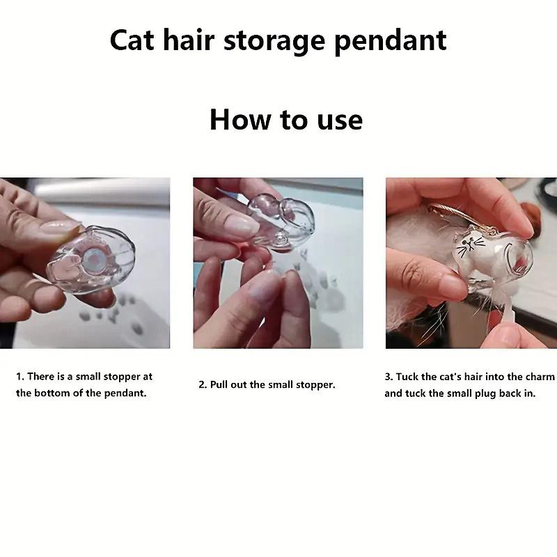 1PC Keychains Cute Pet Souvenirs Gifts For Pet Lovers Widgets DIY Bag Pendants Pet Lovers Pet Hair Storage Funny Pet Hair
