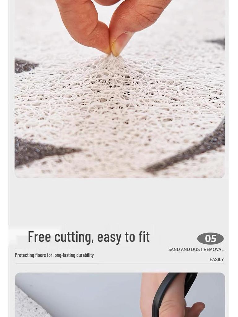 Cartoon Style Wear-Resistant Entrance Door Mat - Easy To Clean Silk Loop for Scraping Mud and Wiping Shoes.