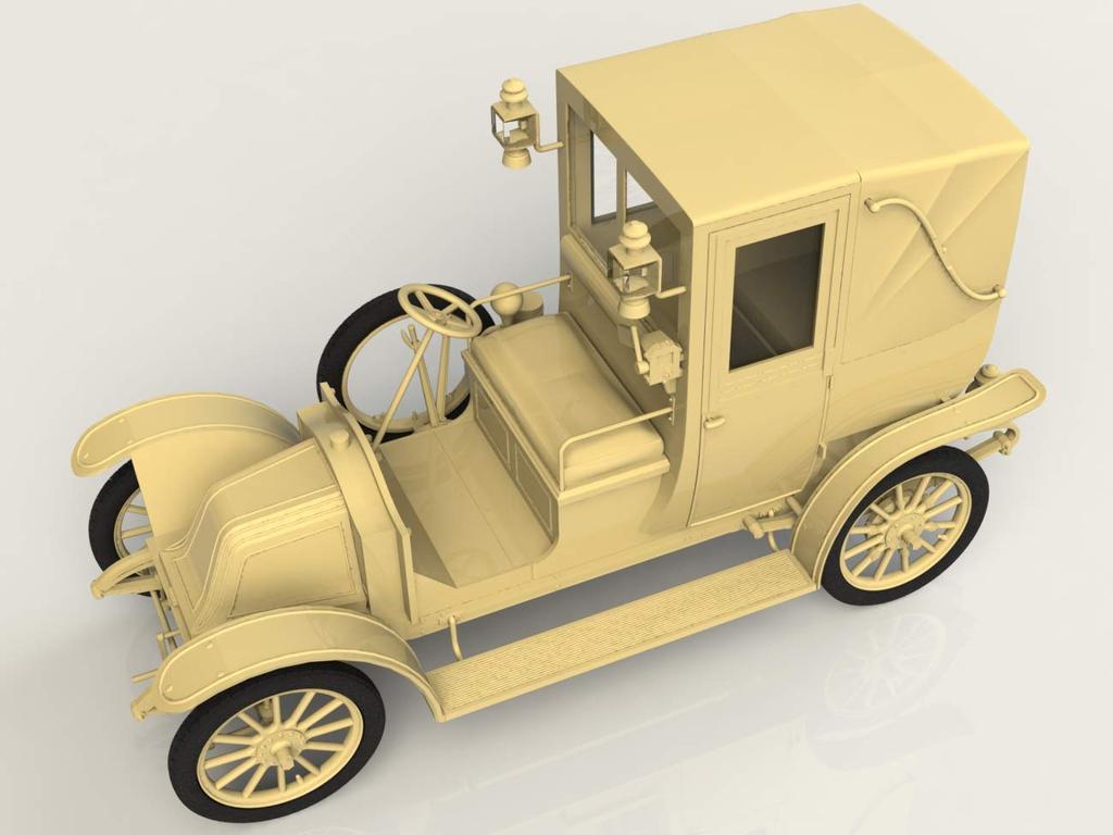 ICM 1/35 Scale Renault Type AG 1910 London Taxi Plastic Model Kit 35658