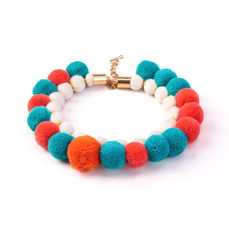 

питомец Собака Бабочка Радужный Цветок Шерстяной Шар Ожерелье Ошейник Питомец Собака Кошка Бабочки Галстуки Аксессуары для груминга собак 28-34CM