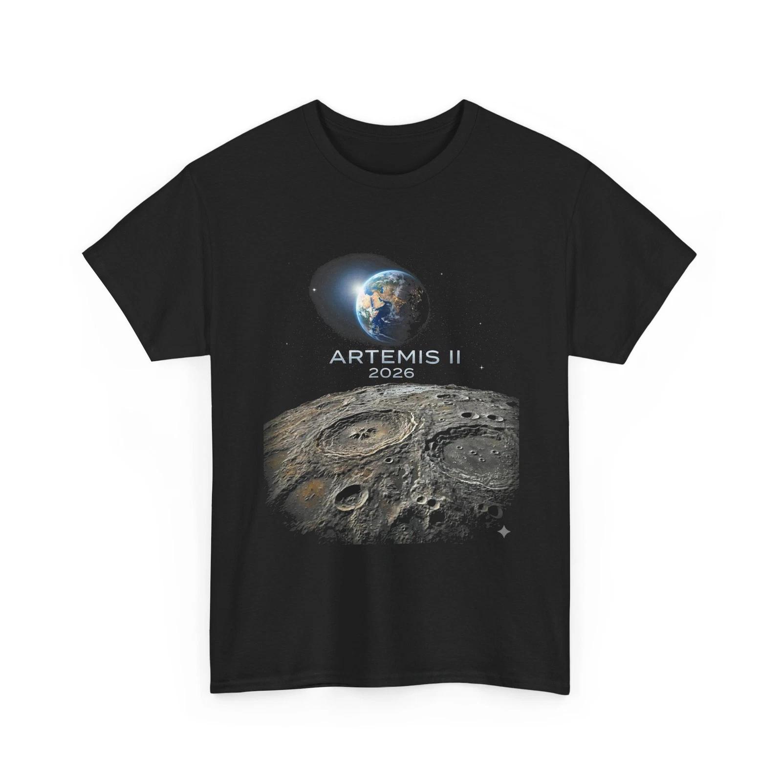 Artemis 2026 Shirt, American Rocket Launch to The Moon Space Exploration Shirt S