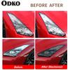 For Nissan GTR R35 Nismo 2009-  2 Pcs Car Headlight Protective Film Headlamp Vinyl Transparent Black TPU Protective