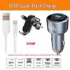 120W Dual Car Charger for Xiaomi and Apple - Super Fast Charging Adapter