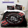AFC Ajax Pattern Bedding Quilt Set  Home Decoration  Gift (1 * Duvet Cover + 2 * Pillowcase  Without Core)