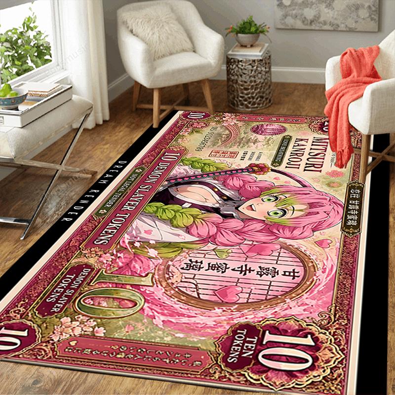 1Pc Fantasy Festival Token Rug, Office Carpet Indoor Outdoor Doormat, Non-Slip, Comfortable, Living, Christmas Halloween, Xmas Gift S1266