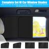 4Pcs Car Side Window Sun Shades With Magnets Strong-Light Blocking UV Protection Privacy Shades Auto Accessories