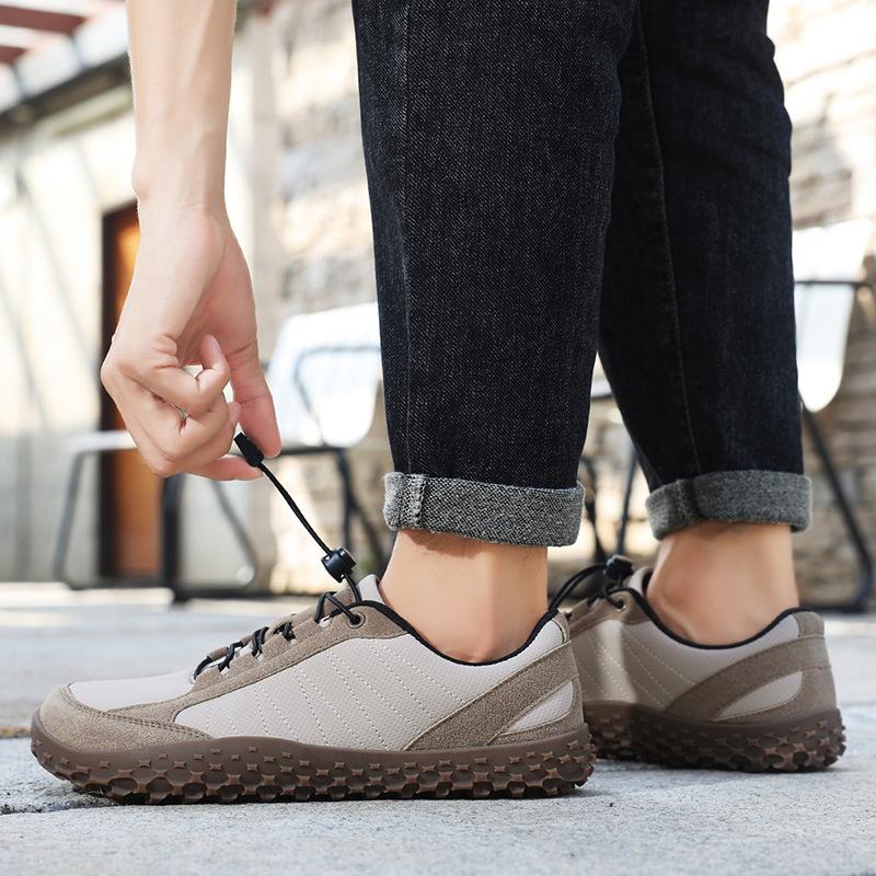 Autumn and Winter Large Size 48 Wide Head Casual Lazy Shoes 2025 Men's Shoes One-pedal Driving Shoes Outdoor Wide Palm Shoes