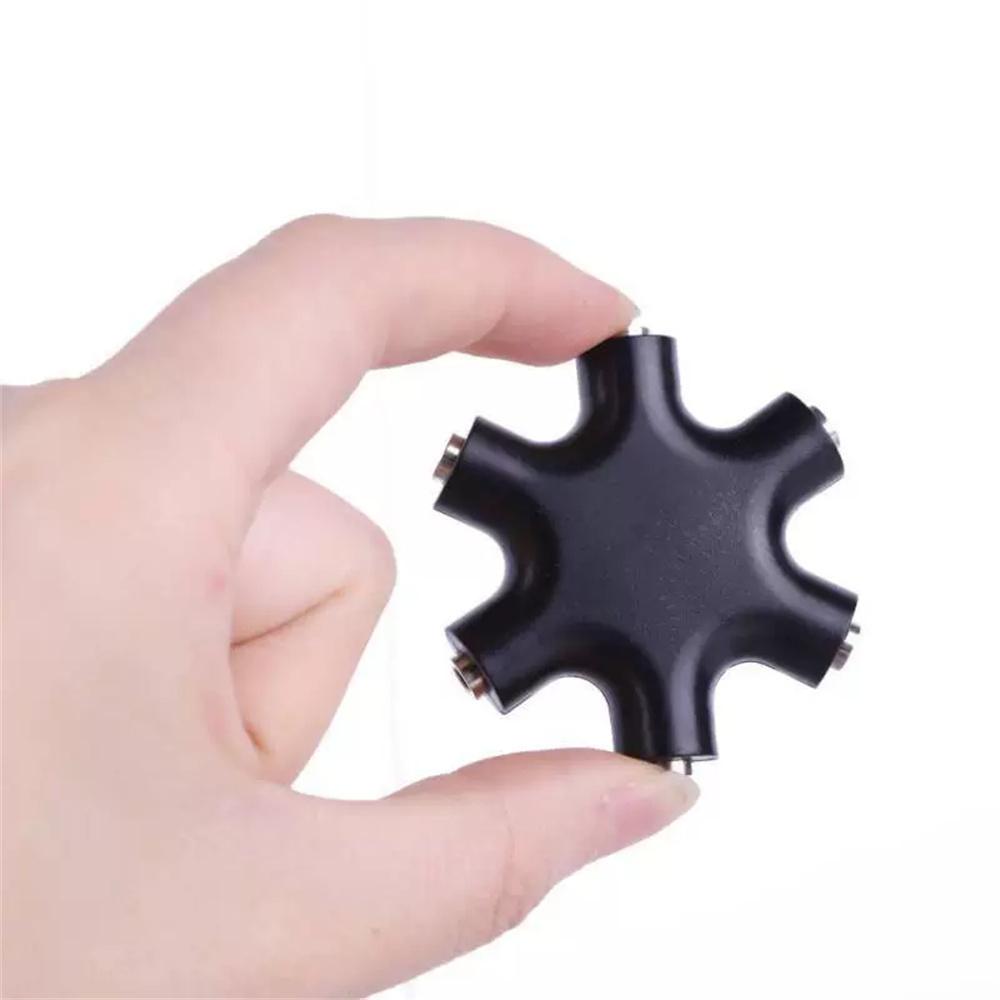 Audio Headphone Splitter 5 Way for 3.5mm Devices Multi Earphone Splitter Adaptor 5 Ports Female Connector Adapter