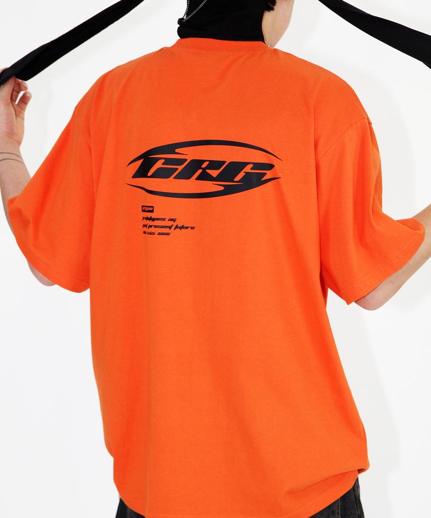 Keuligeon Crg Racing Semi-Oversized Short Sleeve T-Shirt Orange
