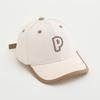 Cappellino da Baseball per Bambini 52 cm 2-6 Anni Ricamo Lettera P Cappellino da Sole per Bambini Toddler Estivo Outdoor Asciugatura Rapida Coda di Cavallo Regolabile