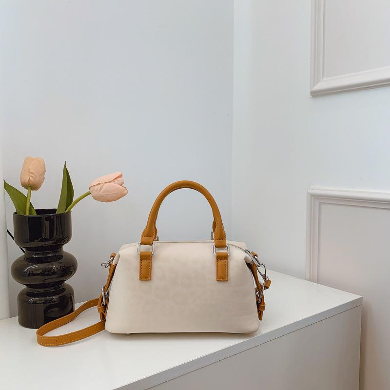 2025 Women's Cross-border Leather Boston Bag: Fashionable Cartoon Handbag & Single Shoulder Crossbody Bag