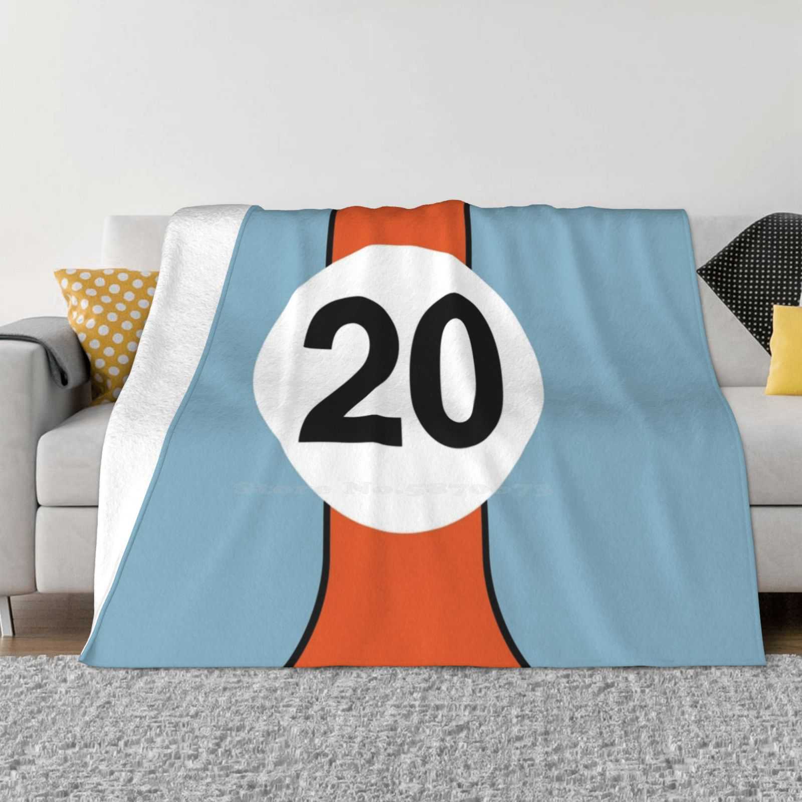 Racing Colours No20 Creative Design Light Thin Soft Flannel Blanket Racing Colours Racing Colors Car Racing Motorsport Le Mans 30x40in