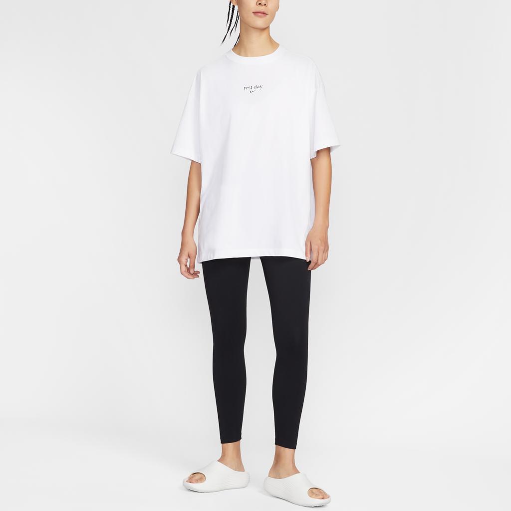 Nike Dri-Fit Oversized Moisture-Wicking Crew Neck T-Shirt Women tops IQ2757-100