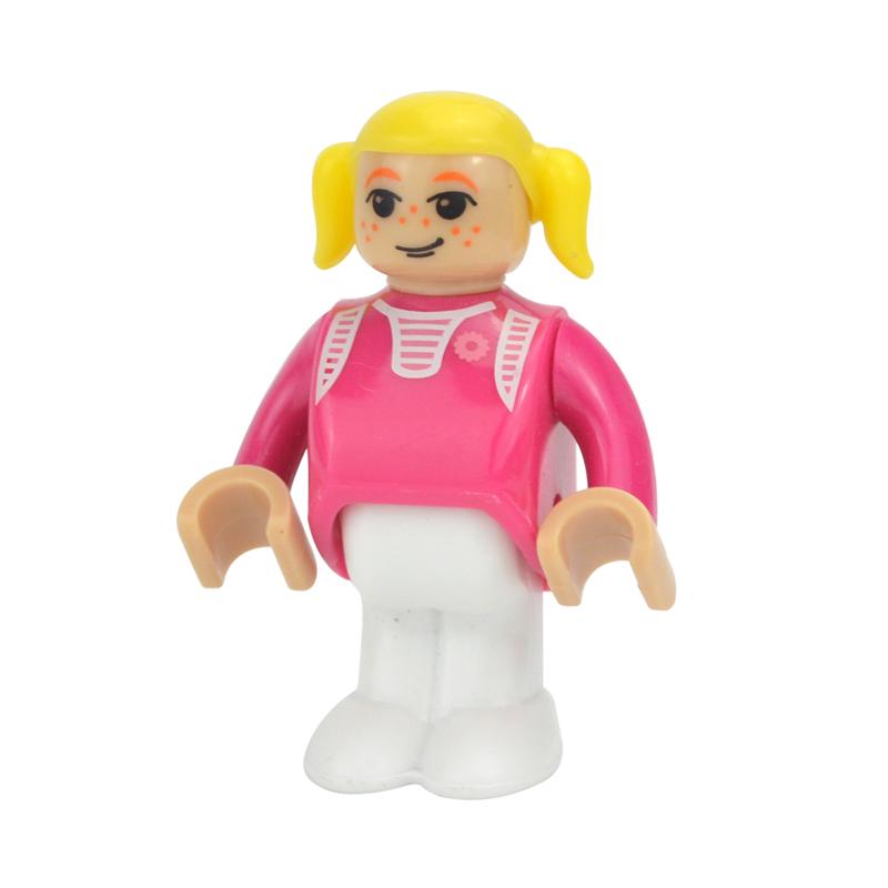MOC Alle Arten von kleinen Mann Puppenmodellfiguren Zugcharakter Eisenbahnzubehör Bildungsgeschenk Kind für Biro Holzbahnspielzeug